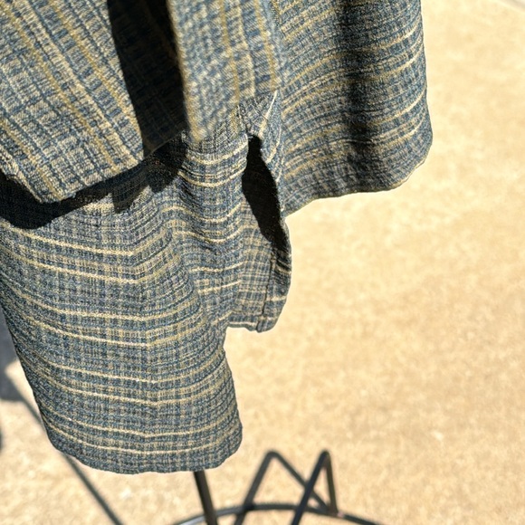 NOS Vintage Bread Sz 3 Tunic Green Plaid Fall Leaves US Made Gretzinger Hudson - Picture 9 of 12